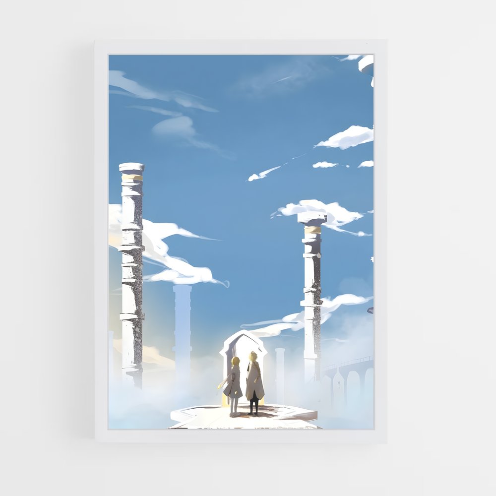 Poster Sommet des Glaces – affiche Genshin impact (vue 3)